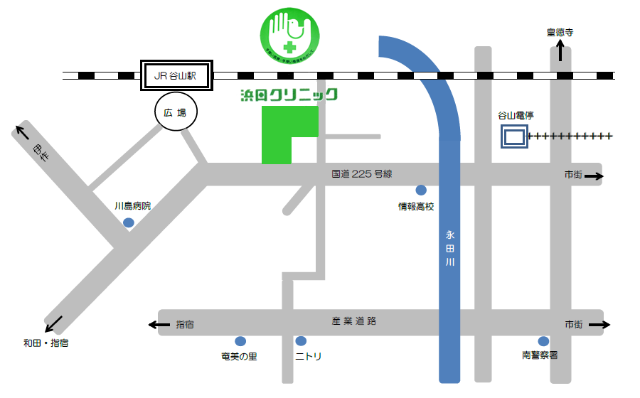 浜田クリニック周辺地図